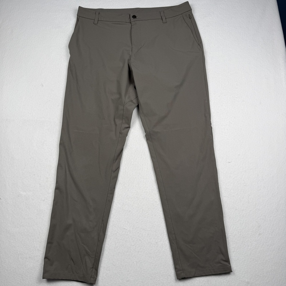 Lululemon Pants Mens 36x30 Green Tech Chino Stretch Casual Golf Travel Tapered